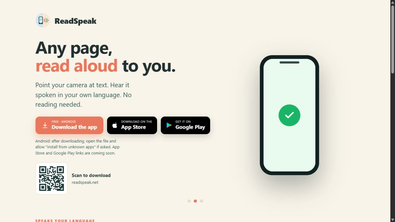 ReadSpeak: fotografeer tekst en luister in je eigen taal